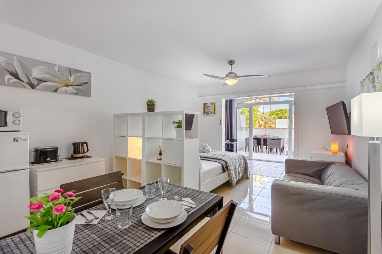 Fantastic Large Studio In Front Of Beach Heated Pool Wifi Arona  Zewnętrze zdjęcie